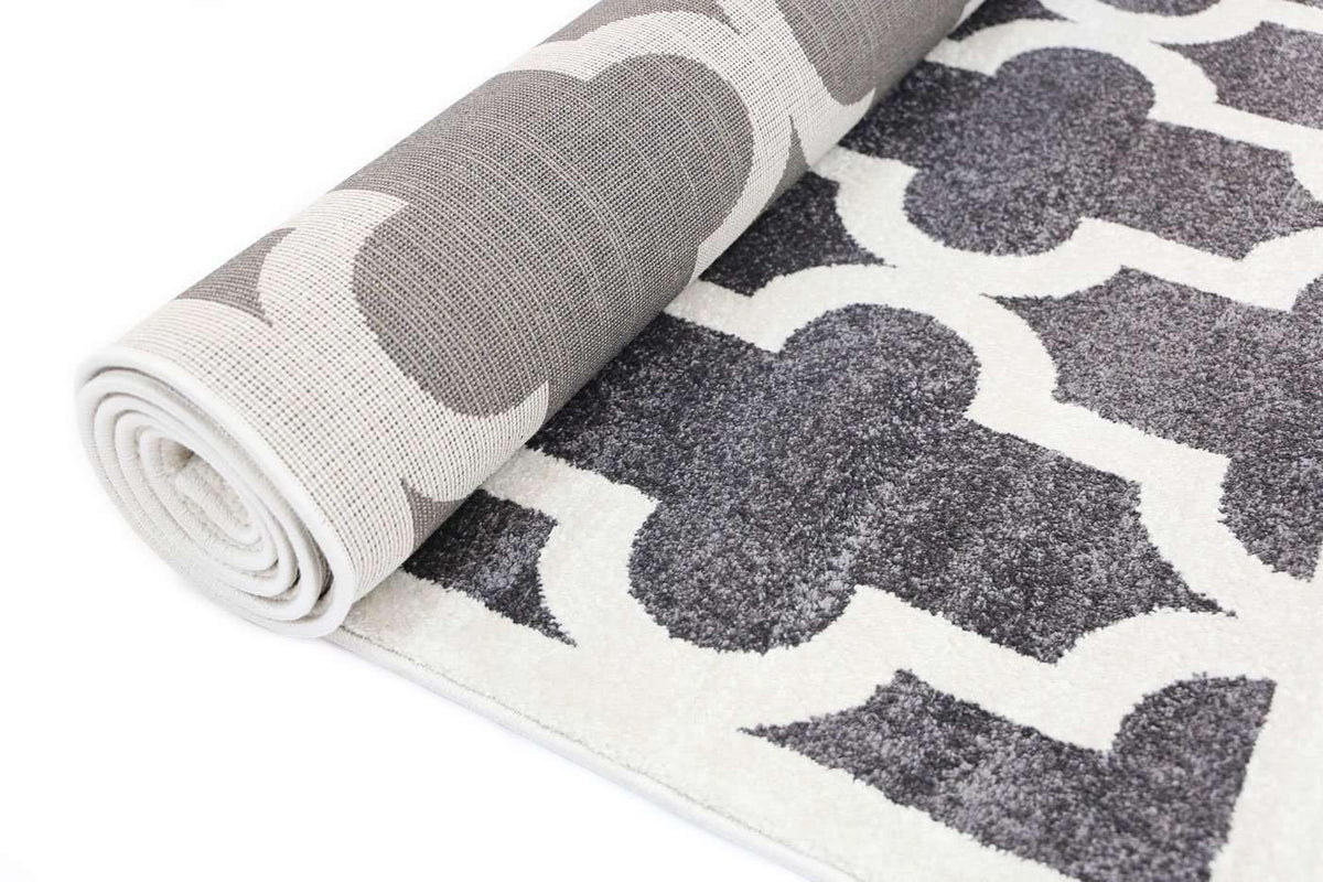 Paddington Grey and White Lattice Pattern Kids Rug, [cheapest rugs online], [au rugs], [rugs australia]