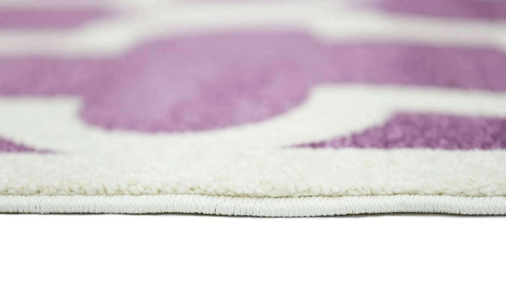 Paddington Violet Pink and White Lattice Pattern Kids Rug, [cheapest rugs online], [au rugs], [rugs australia]