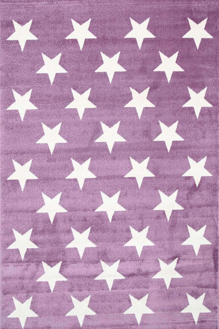 Paddington Violet Pink and White Stars Kids Rug, [cheapest rugs online], [au rugs], [rugs australia]