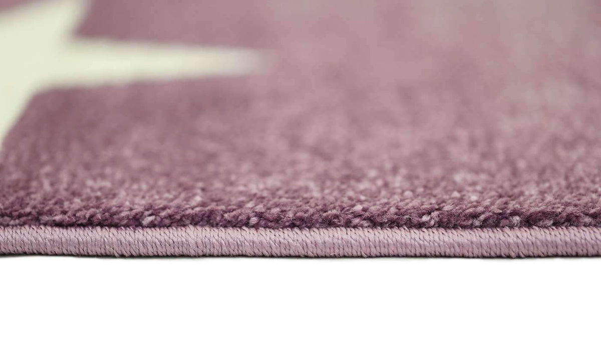 Paddington Violet Pink and White Stars Kids Rug, [cheapest rugs online], [au rugs], [rugs australia]