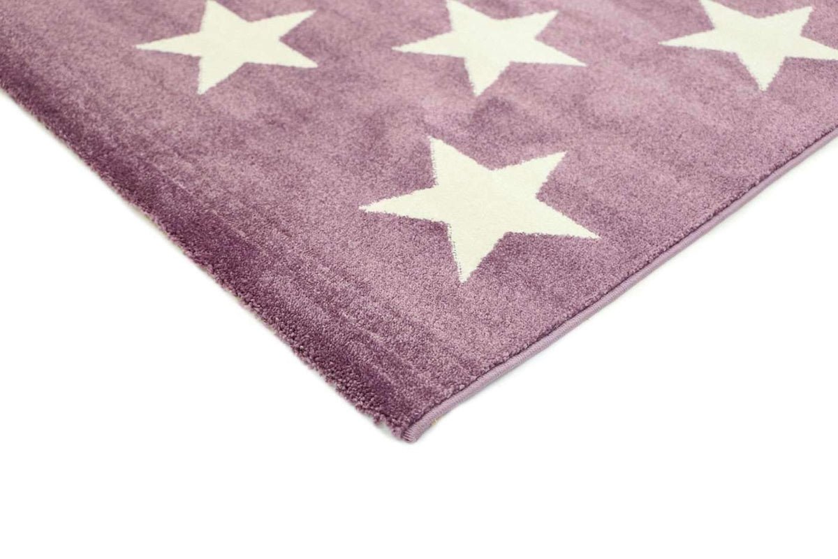 Paddington Violet Pink and White Stars Kids Rug, [cheapest rugs online], [au rugs], [rugs australia]