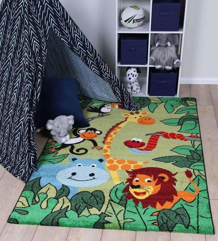 Poppins Kids Happy Jungle Rug, [cheapest rugs online], [au rugs], [rugs australia]