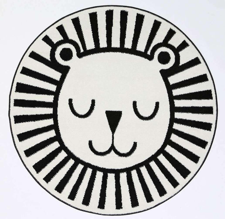 Poppins Kids Lion Round Rug, [cheapest rugs online], [au rugs], [rugs australia]