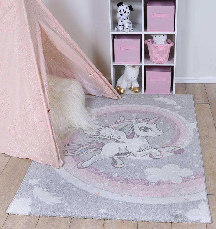 Poppins Kids Rainbow Unicorn Rug, [cheapest rugs online], [au rugs], [rugs australia]
