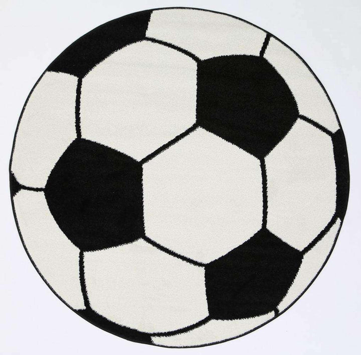 Poppins Kids Soccer Ball Round Rug, [cheapest rugs online], [au rugs], [rugs australia]