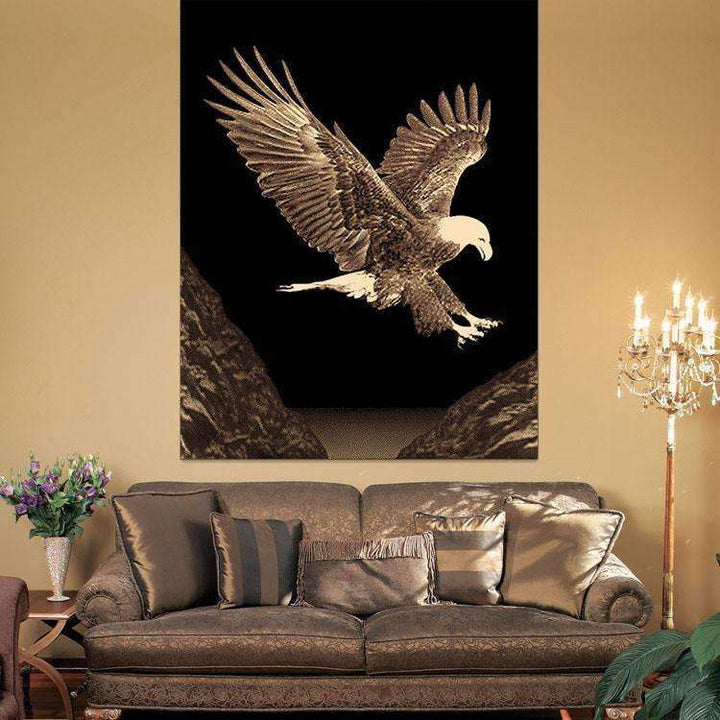 Swift Eagle Picture Modern Brown Rug, [cheapest rugs online], [au rugs], [rugs australia]