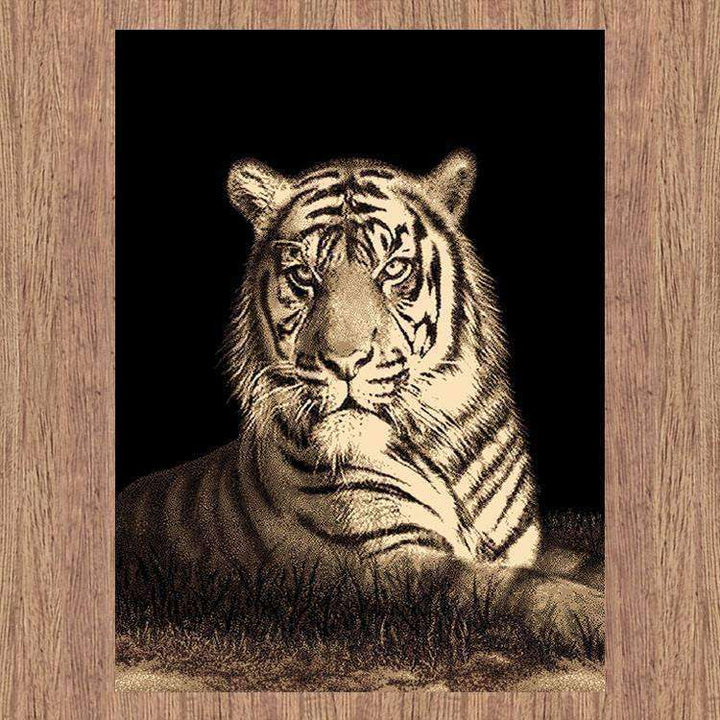 Swift Tiger Picture Modern Brown Rug, [cheapest rugs online], [au rugs], [rugs australia]