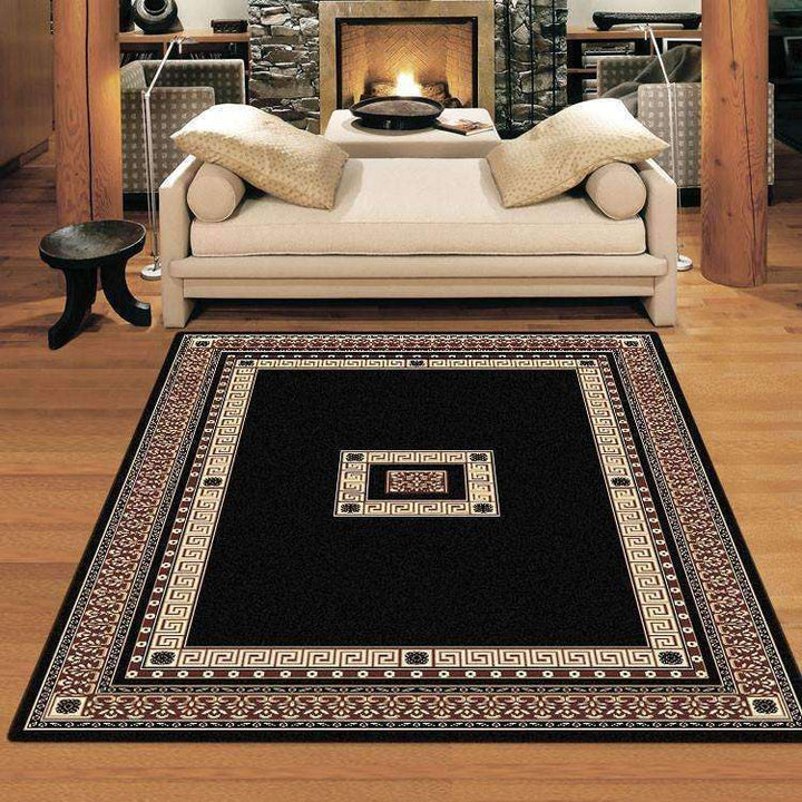 Sydney Oriental Traditional 8002 Black Rug, [cheapest rugs online], [au rugs], [rugs australia]