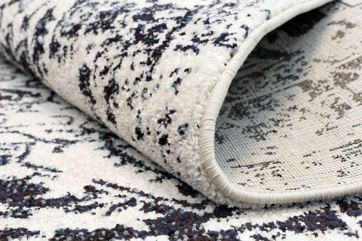 Viera Cream Navy Modern Vintage Rug, [cheapest rugs online], [au rugs], [rugs australia]