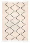 Moroccan Tribal Patterns Cream Graphite Agadir Rug