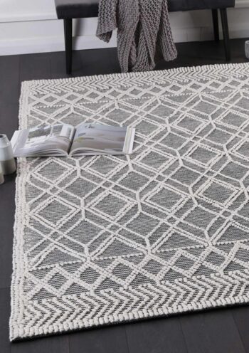 Braided Amara Contemporary Tribal Rug Ivory