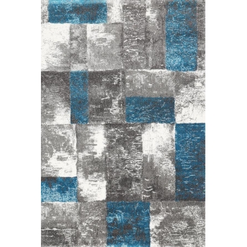 Bloom Blue Modern Rug