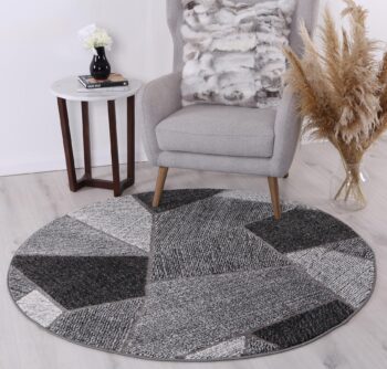 Rio Urban Grey Round Rug