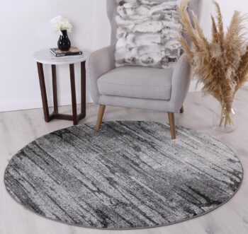 Rio Metro Grey Round Rug