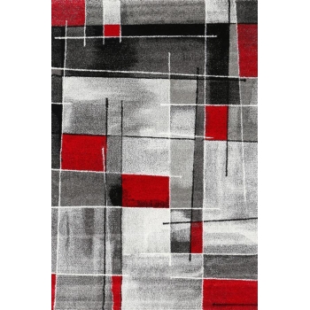 Bloom Red Modern Rug