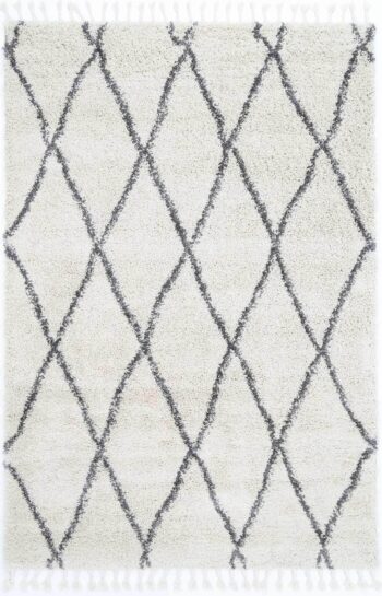 Marrakesh Clara Diamond Tribal Cream Moroccan Rug