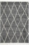 Marrakesh Clara Diamond Tribal Grey Moroccan Rug