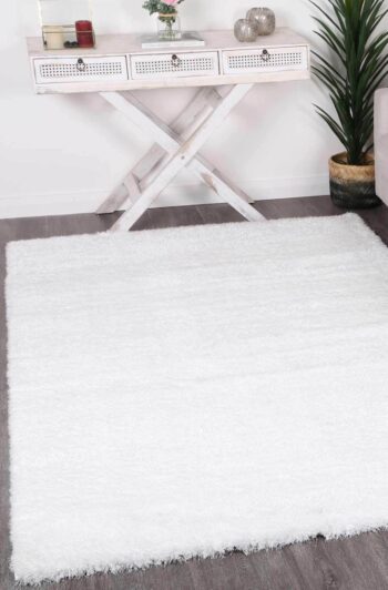 Oasis Soft Shag White Rug