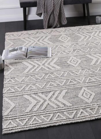 Braided Amara Transitional Abstract Rug Ivory
