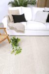 Oakwood Ivory Tribal Textured Wool Rug