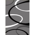 Alexa Abstract Modern Grey Runner Rug