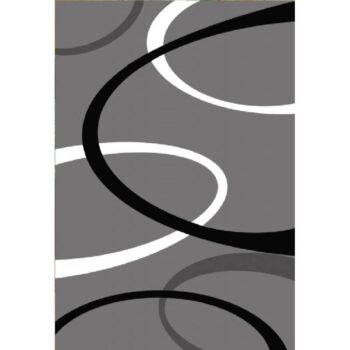 Alexa Abstract Modern Grey Runner Rug