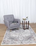 Timeless Haven Traditional Medallion Grey Multi Rug