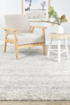 Elegance Tress Grey Beige Plush Rug