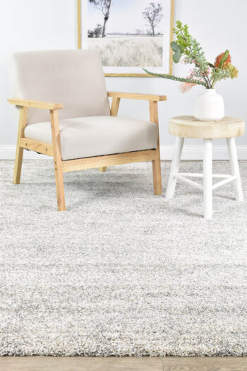 Elegance Tress Grey Beige Plush Rug
