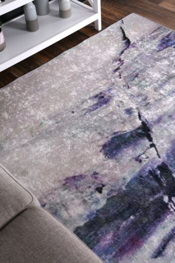 Halo Multi Watercolour Pastel Non-Slip Rug