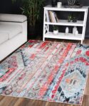 Halo Boho Multi Non-Slip Rug