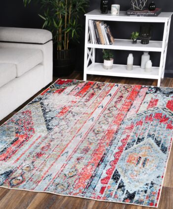Halo Boho Multi Non-Slip Rug
