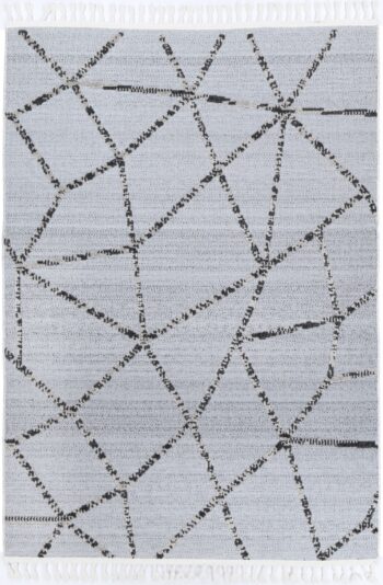 Opulence Grey Anthrasite Geometric Rug