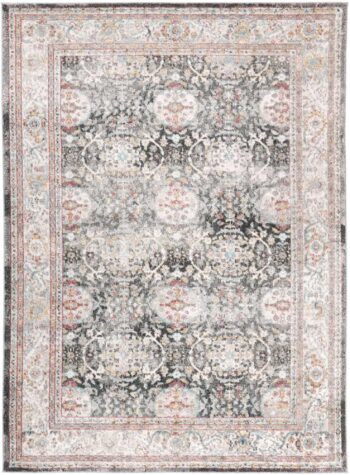 Zulu Anthacite Traditional Rug