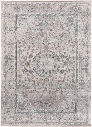 Zulu Beige Grey Traditional Rug