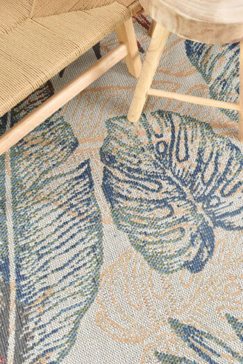 Sunny Bliss Palm Leaves Indoor/Outdoor Rug