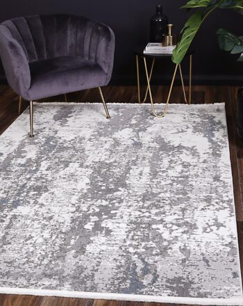 Cascade Modern Grey Blue Rug