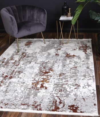 Cascade One Modern Grey Terracotta Rug