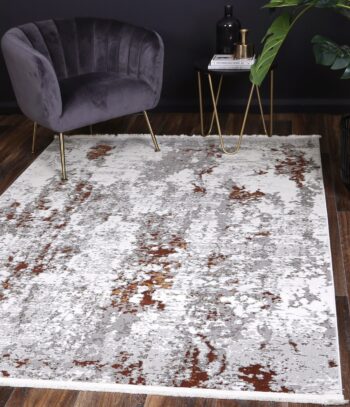 Cascade One Modern Grey Terracotta Rug