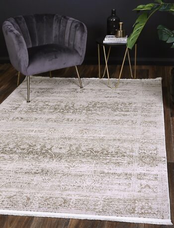 Cascade Solid Beige Modern Rug