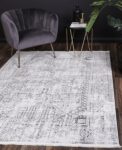 Cascade Panel Grey Rug