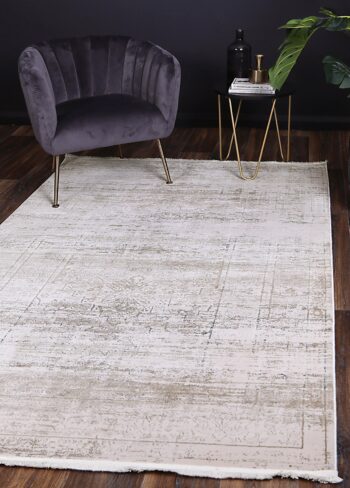 Cascade Traditional Beige Blue Rug