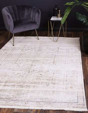 Cascade Traditional Beige Multi Rug