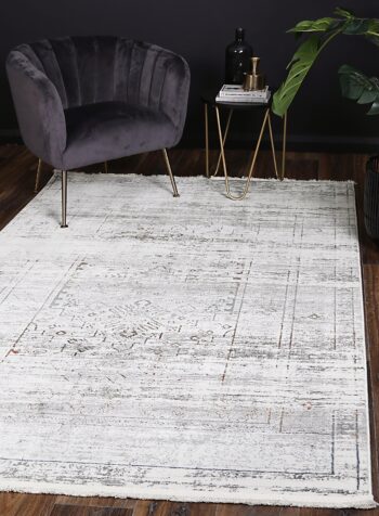 Cascade Traditional Grey Multi Rug