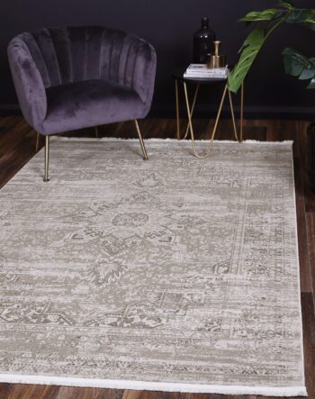 Cascade Medalion Beige Rug