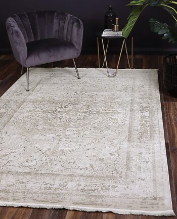 Cascade Vintage Medalion Beige Rug