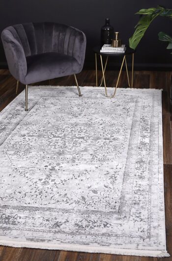 Cascade Vintage Medalion Grey Rug