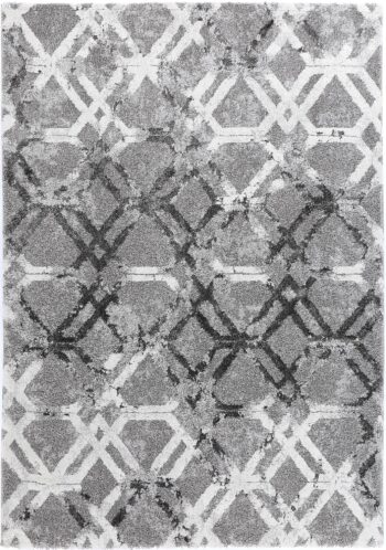 Arlo Grey White Lattice Rug