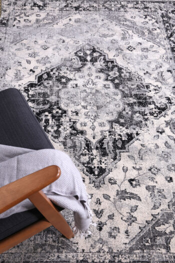 Babylon Grey Traditional Rug