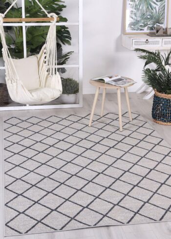 Cabana Diamond Indoor/Outdoor Beige Rug